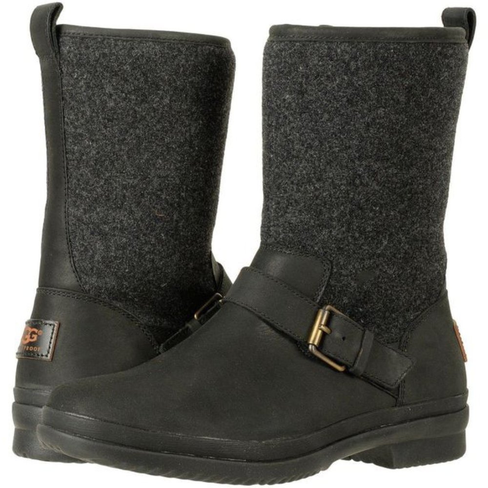 UGG Black and Gray Winter Boots
